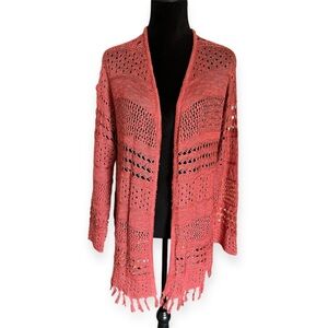 99 Jane Street Coral Knit Women's Cardigan XL